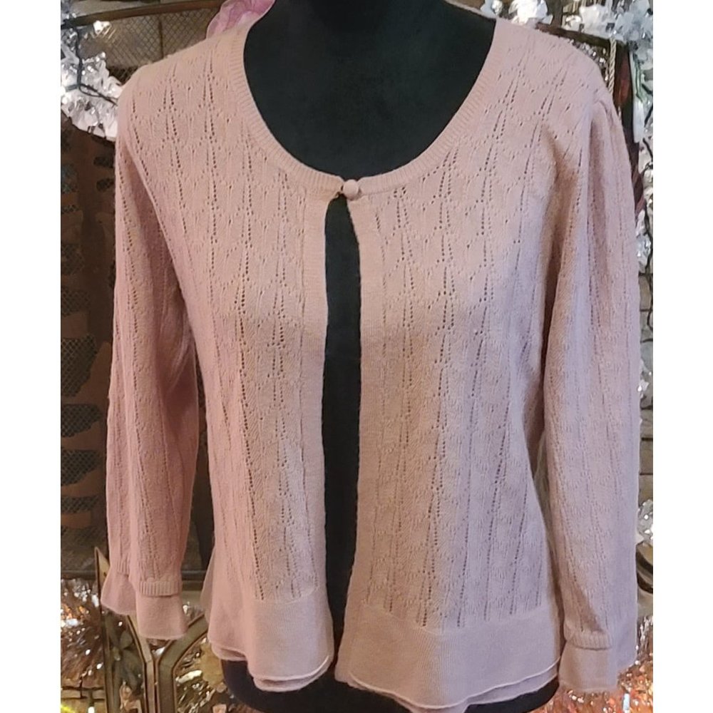Pink Cardigan Sweater